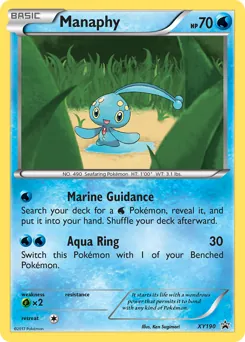 XY Black Star Promos Manaphy Pokémon card